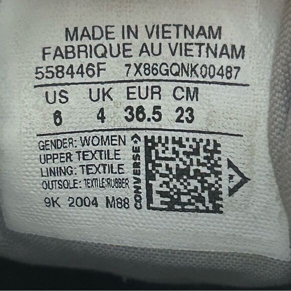 Converse CTAS Shoreline Womnes Shoes Low Top Sneakers White Size 6 - Picture 8 of 8